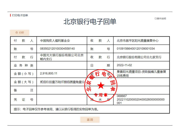 北京市昌平区阳光鹿童康复中心2022年审计报告公示